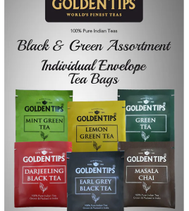 Black & Green Assortment Individual Envelope - Tea Bags